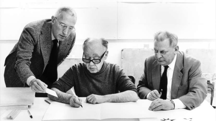 Jürg Janett, Eugène Ionesco und Franz Larese. 1983