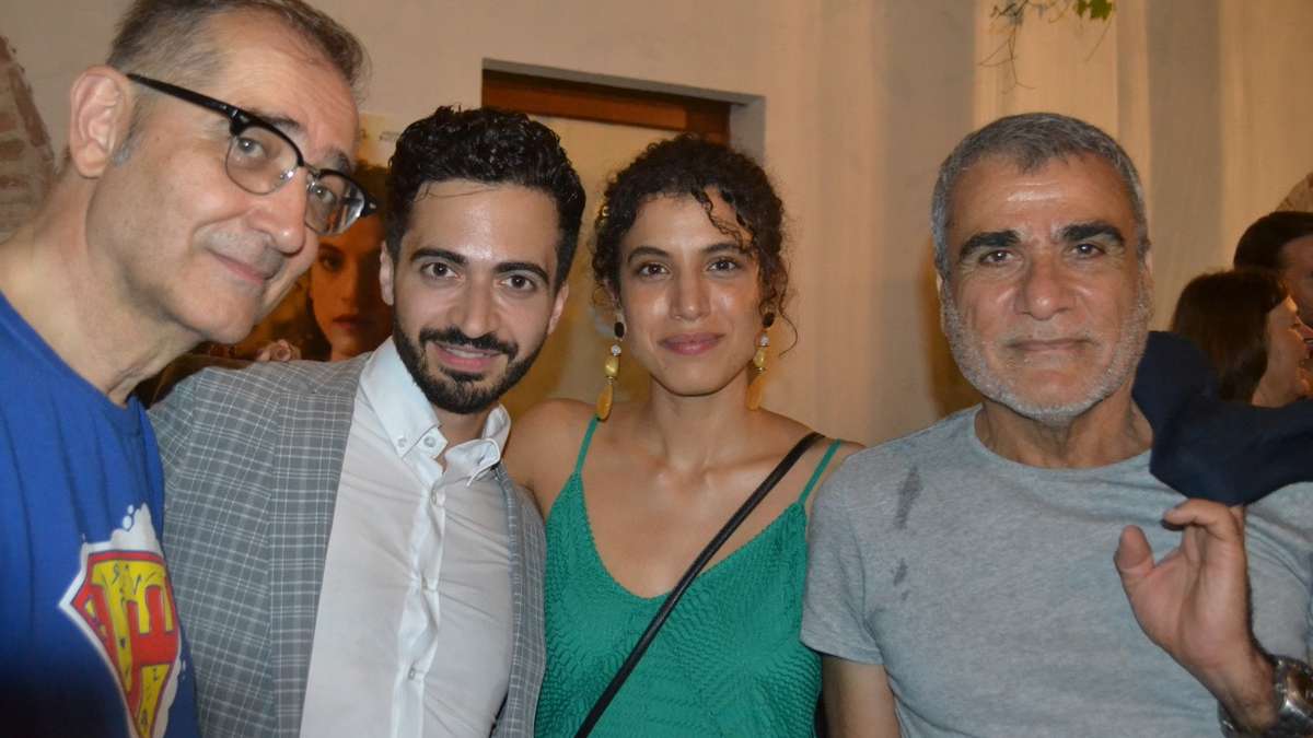 Samir und sein Ensemble in Bagdads Schatten:(von links): Samir, Waseem Abbas, Zahraa Ghandour und Haytham Abdulrazaq
