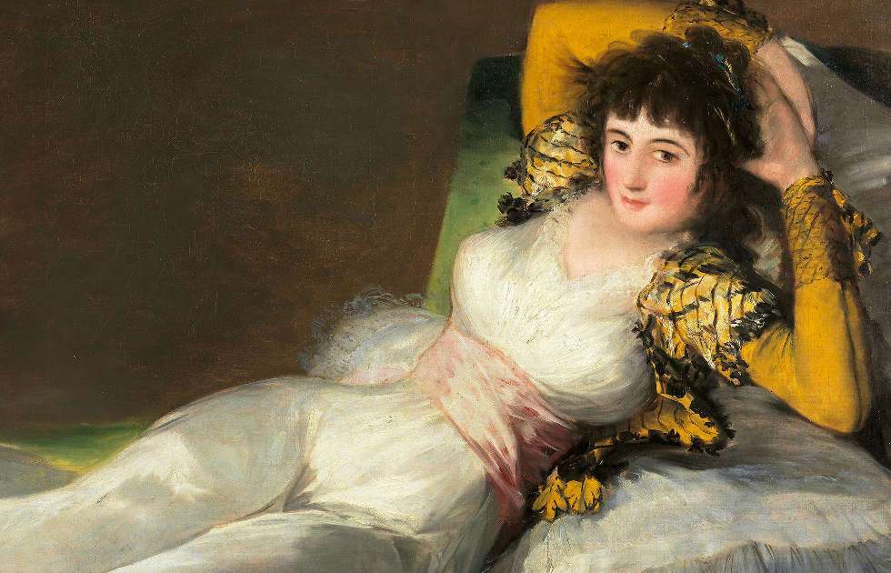 Francisco de Goya: Bekleidete May (Detail)