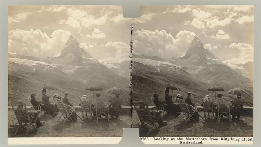 Stereofotografie von Zermatt